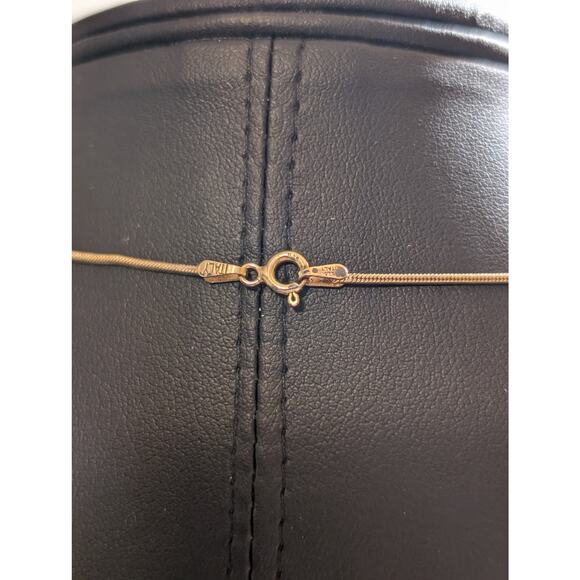 925 Sterling Vermeil Birthstone Colored & Clear CZ Rondelle Bead Charm Necklace - Picture 6 of 7